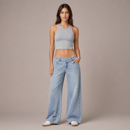The Cloud Drift™ Low Rise Wide Leg Jeans Feels Like Leggings, Looks Like Denim